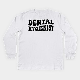 Dental Hygienist - Dentist Retro Dental Hygienists Kids Long Sleeve T-Shirt